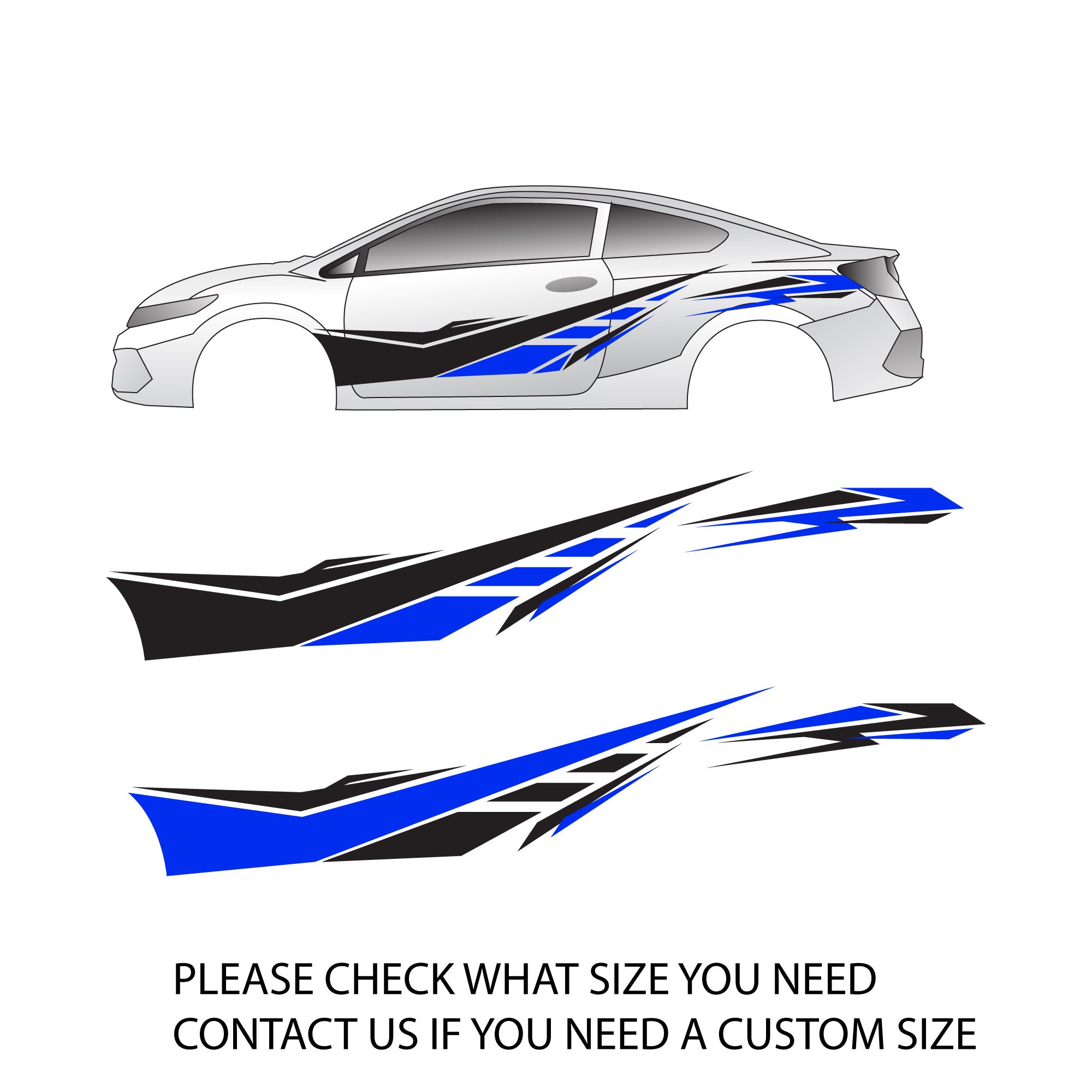 Razor Edge Racing Stripes Boat Graphics Vinyl Decal Kit