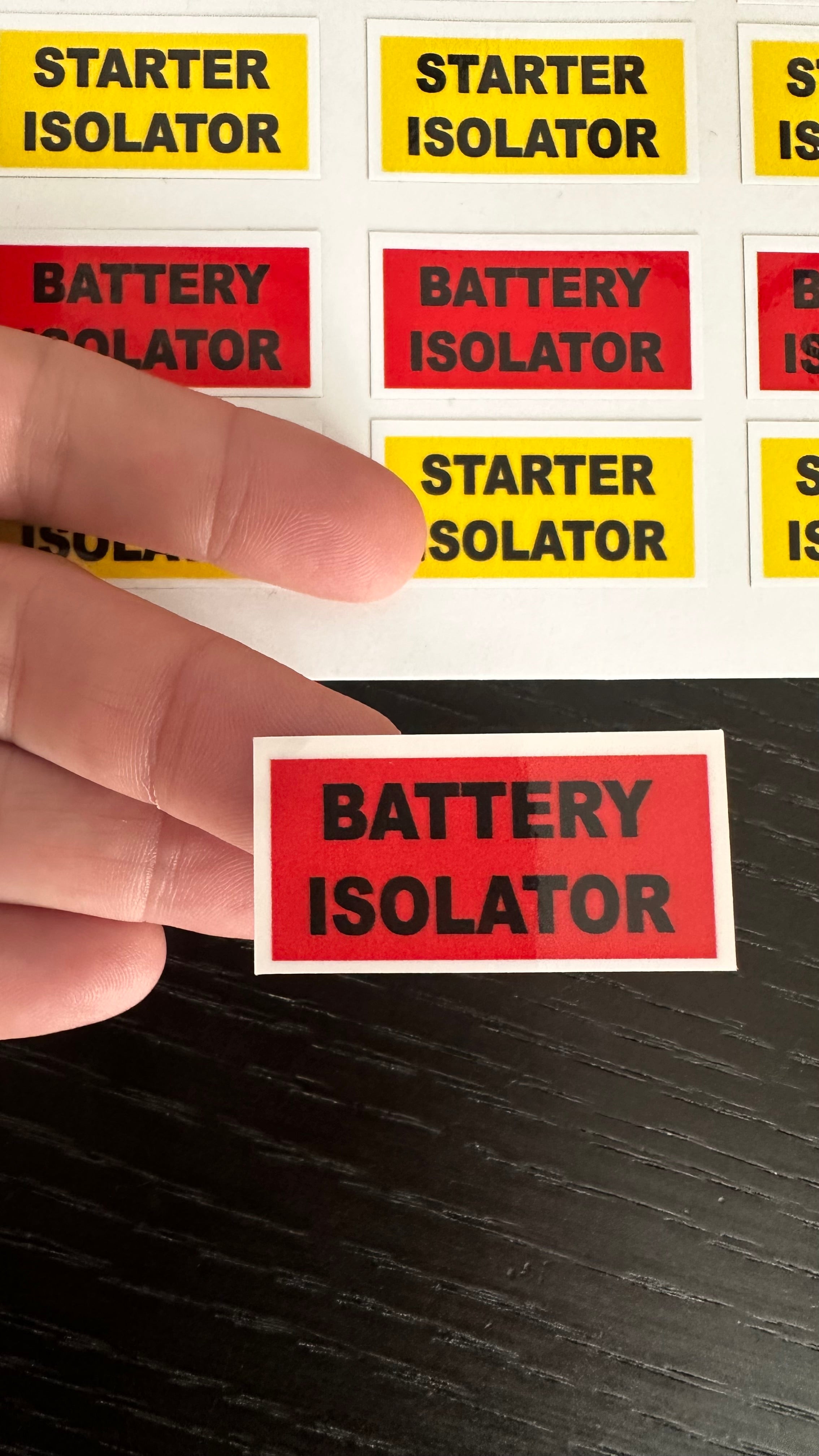 red_and_yellow_battery_isolator_decal_stickers_40mm