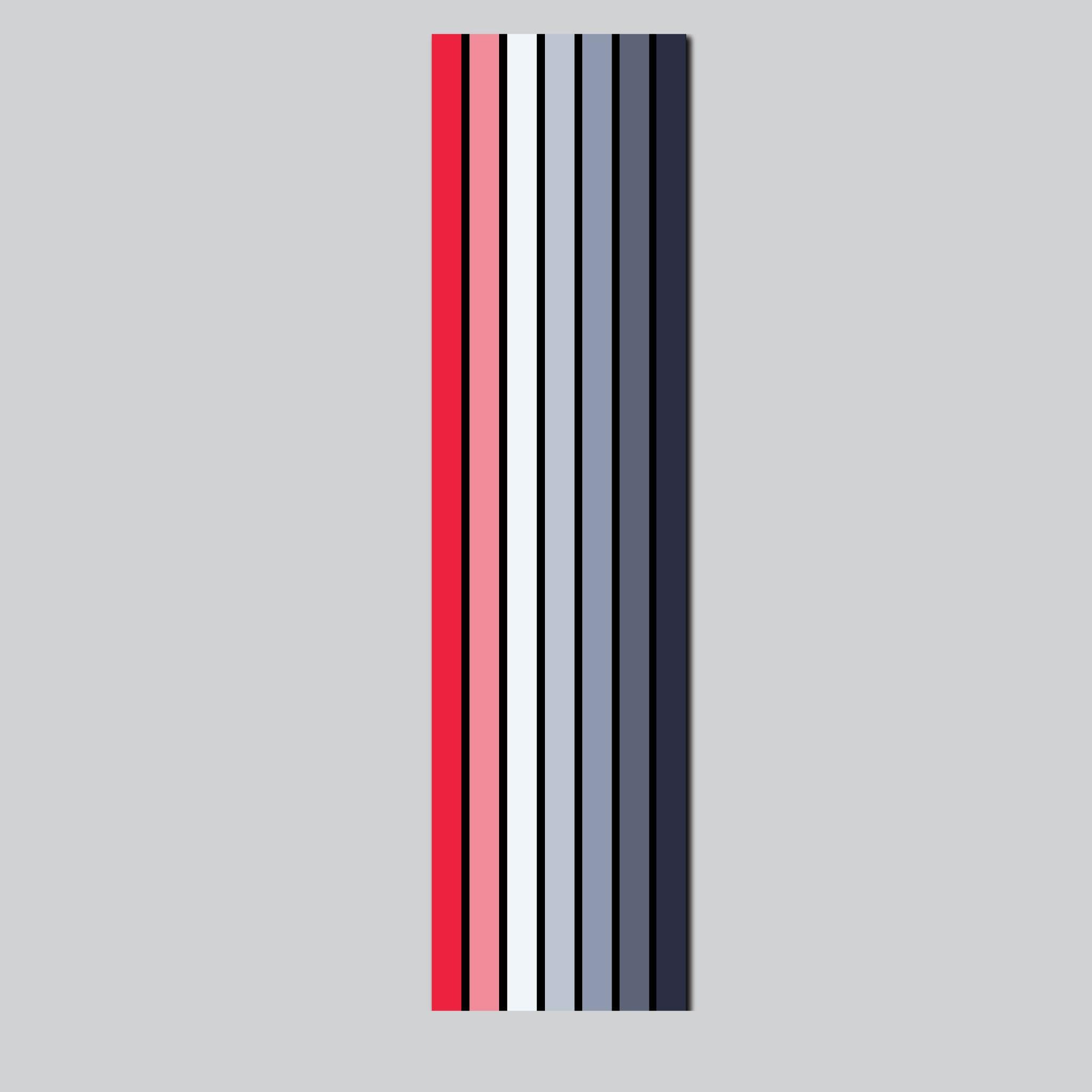 Retro stripe pinstripe vehicle sticker decal van motorhome camper RV red grey blue black - Mega Sticker Store