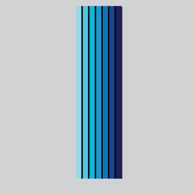 Retro stripe pinstripe vehicle sticker decal van motorhome camper RV blue tones