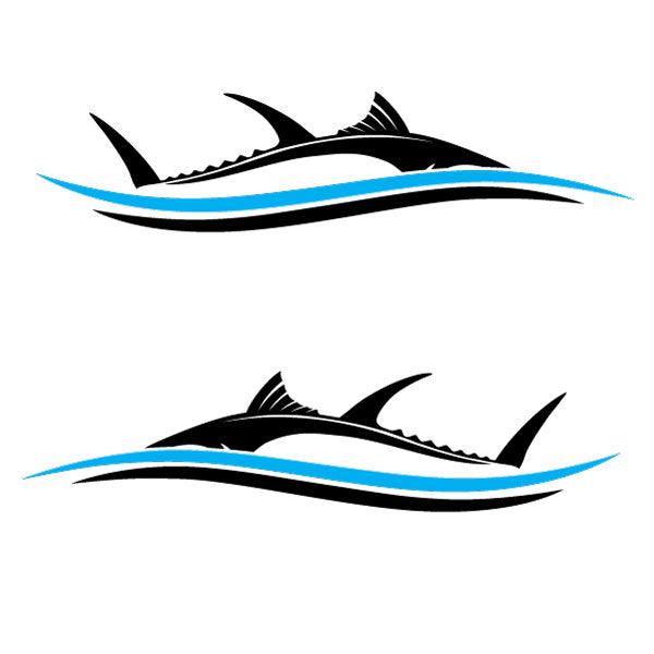 1.2m Fish Stripes for Vehicle Boat RV Campervan Caravan Motorhome C6 - Mega Sticker Store