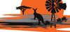 3.5m Kangaroo windmill Vehicle Stripes Vehicle Boat RV Campervan Caravan Motorhome - Mega Sticker Store