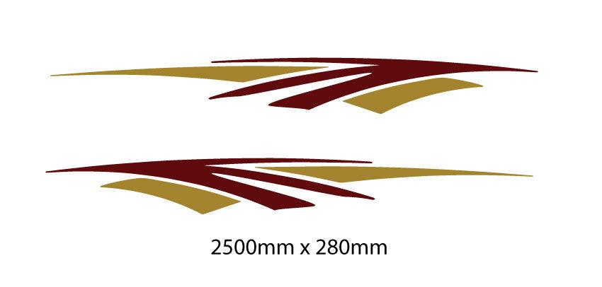 2500mm Stripes for Vehicle, Motorhome, Truck, Horse Float - Mega Sticker Store