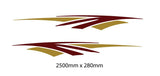 2500mm Stripes for Vehicle, Motorhome, Truck, Horse Float - Mega Sticker Store