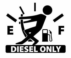 Funny empty fuel sticker, diesel sticker