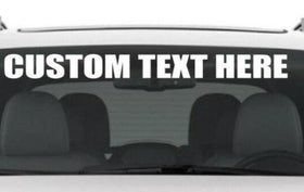 Custom windscreen sticker Windsheild  Name Lettering Graphics