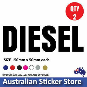 2 X Diesel Only Petrol Fuel Sticker decal