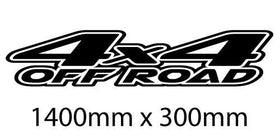 Large 4x4 OFF ROAD 4WD decal 1400mm x 300mm