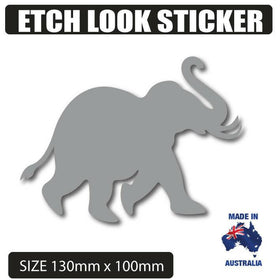 ELEPHANT  FROSTED ETCH GLASS SAFETY DOOR WINDOW STICKERS
