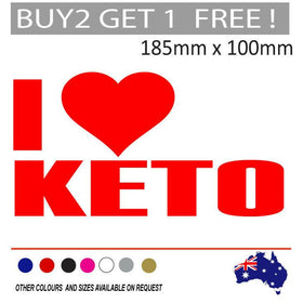 I love Keto Diet Sticker Decal car sticker