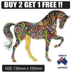 Sugar Skull Horse  Sticker Decal BUY 2 GET 1 FREE colourful