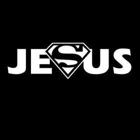 Superman Jesus sticker decal - Buy 2 get 1 extra for free !