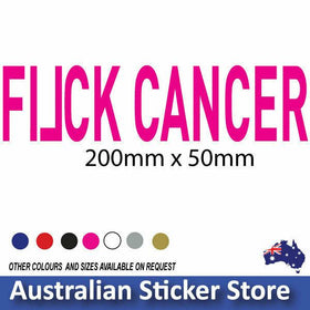 Flick cancer car sticker decal cancer awareness sticker