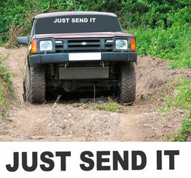 Just send it car windscreen decal for 4wd