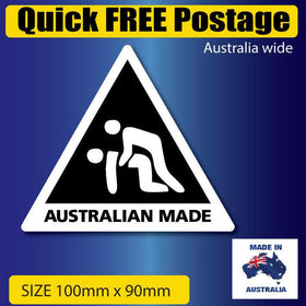 Australian Made funny  sticker Aussie sticker