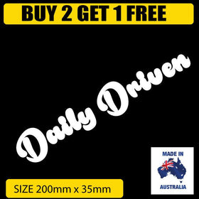 DAILY DRIVEN  JDM Sticker Decal Car 002