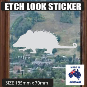 Frosted-Etched-POSSUM stickers for Glass Door or window safety decal
