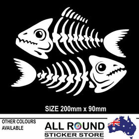 Fish Bones  sticker decal 002 for boat , camper or vehicle, Window
