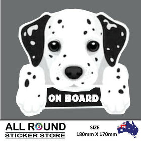 DALMATION  ON BOARD  Dog sticker decal  popular