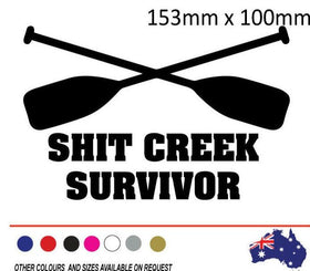 Sh*t Creek Survivor Funny sticker