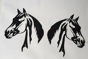 2 x Horse Sticker decal for car , ute, 4WD, Horse float size 225mm x 200mm