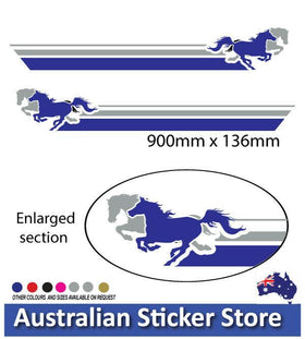 900mm Horse Stripe sticker decals for Horse Float, Motorhome, Trucks , Vehicles
