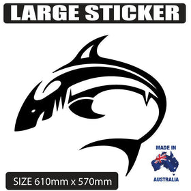 Large Shark decal, boat fishing vinyl sticker