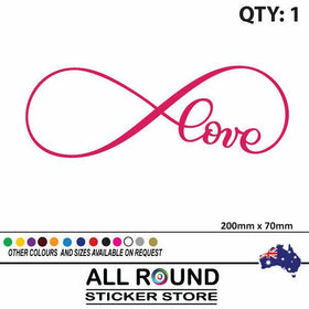 Love-infinity sign car-sticker-tattoo-decal-decal popular ebay sticker
