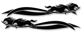 Horse float stripe decal  trailer stickers 900mmwide  design 004
