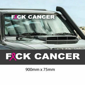 Fck Cancer sticker decal WINDSCREEN-STICKER-DECAL- popular
