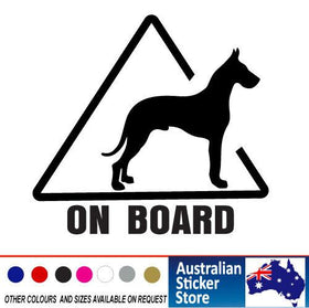 Great Dane sticker, Great dane on board   Dog  CAR Sticker Decal
