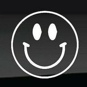 Smiley Face Car Sticker decal 4x4 , Surf , Skate, ute