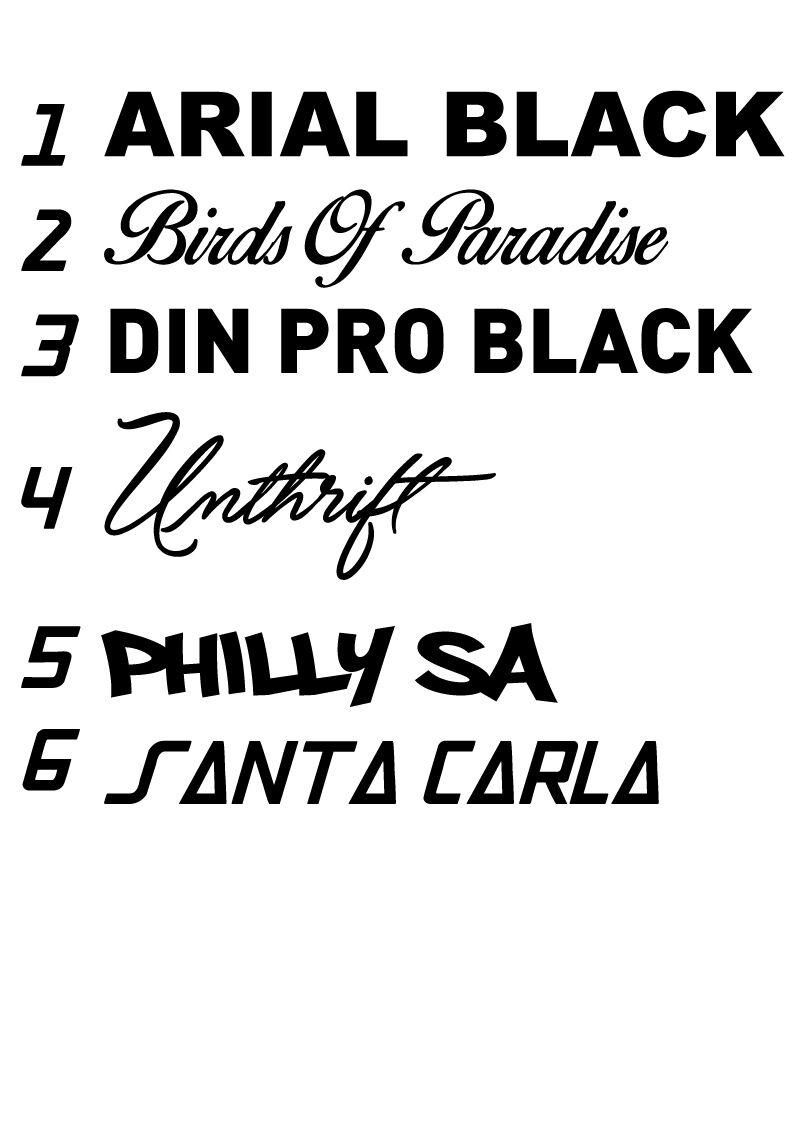 Custom windscreen sticker Windsheild Name Lettering Graphics | Mega ...