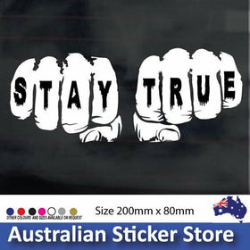 Stay True -fists-car-sticker-decal-popular-JDM-Drift-Hoon-Ute