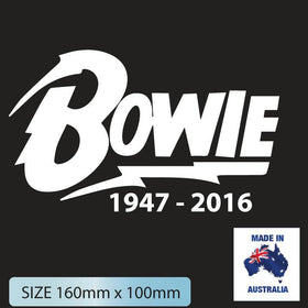 David Bowie Car sticker Decal Remembrance