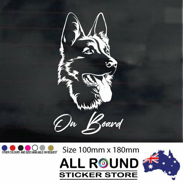 German shepherd on board cheap sticker