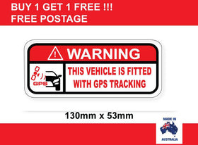 GPS Tracking warning sticker tracking