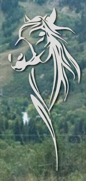 1 X LARGE HORSE  DECALS STICKERS SAFETY ETCHED FROSTED WINDOW DOOR DECALS