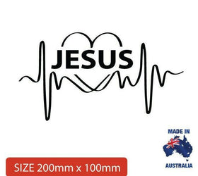 Jesus sticker Lifeline heart  Religious for Car , guitar, laptop