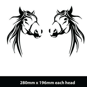 2 x HORSE Stickers  DECAL UTE 4WD HORSE FLOAT TRUCK 005
