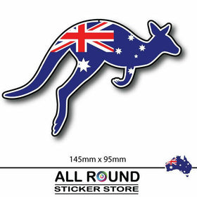 Australia FLAG sticker with kangaroo bumper sticker for car, window, laptop, fri