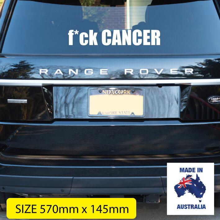 LARGE fck Cancer Car Sticker decal – Mega Sticker Store