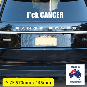 LARGE fck Cancer Car Sticker  decal