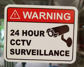 1 x LARGE  Warning Stickers Security camera surveillance warning-CCTV