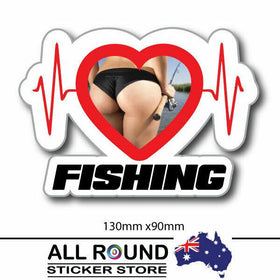 LIFE LINE LOVE FISHING funny fishing car sticker BORN TO FISH  popular boating c