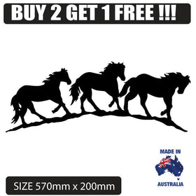 Large horse float decal Australian made