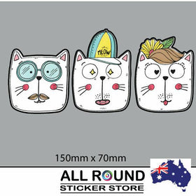 Funny Cute CAT  car sticker popular ebay bumber sticker  01