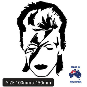 David Bowie Car sticker Decal Remembrance in black