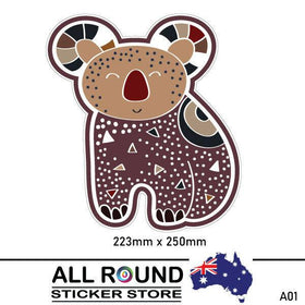 Abstract Koala Sticker decal  car , camper, RV Motorhome, 4x4