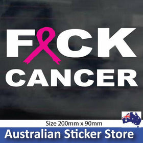 FCK CANCER car sticker decal cancer awareness sticker